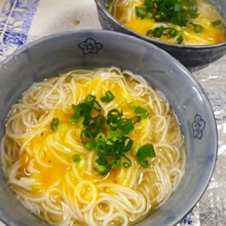 素麺大和芋汁